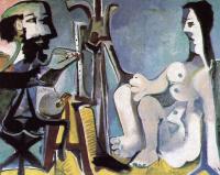 Picasso, Pablo - the painter and his model
